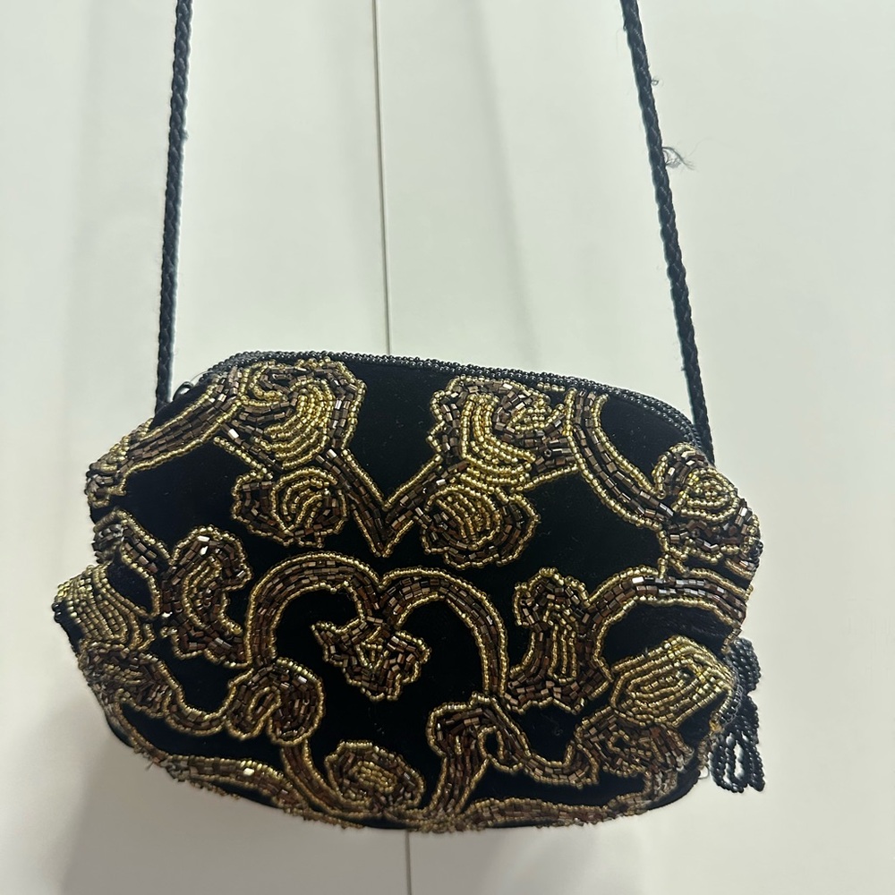 Magid Vintage Beaded Mini Bag